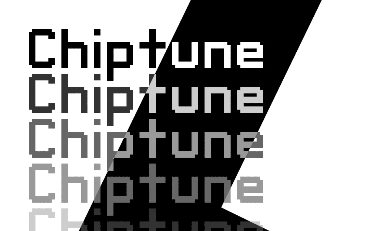 Mock-up of the Chiptune font.